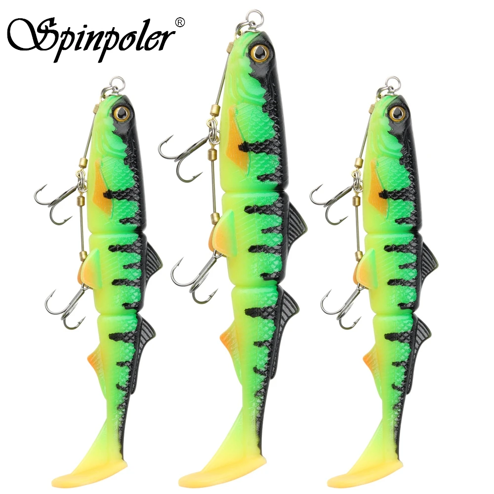 3D Printing Lure - スピンポーラー パイク スティンガー リグ フック システム、3Dスイムベイト