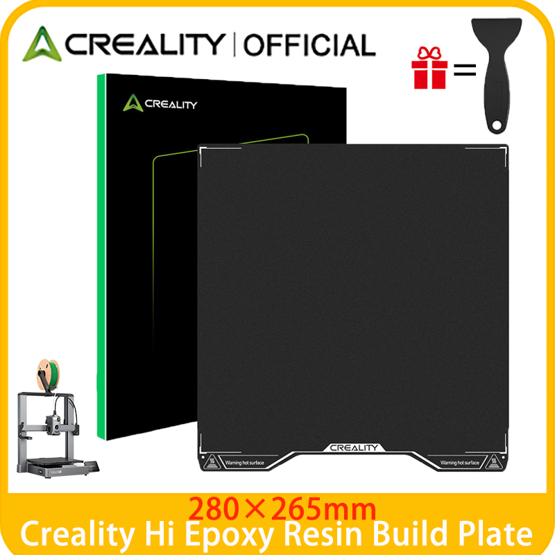 3D Printing Pdf - Creality Hi エポキシ樹脂ビルドプレート、280×265mm コーティングスプリングスチールベッドプレート Creality Hi