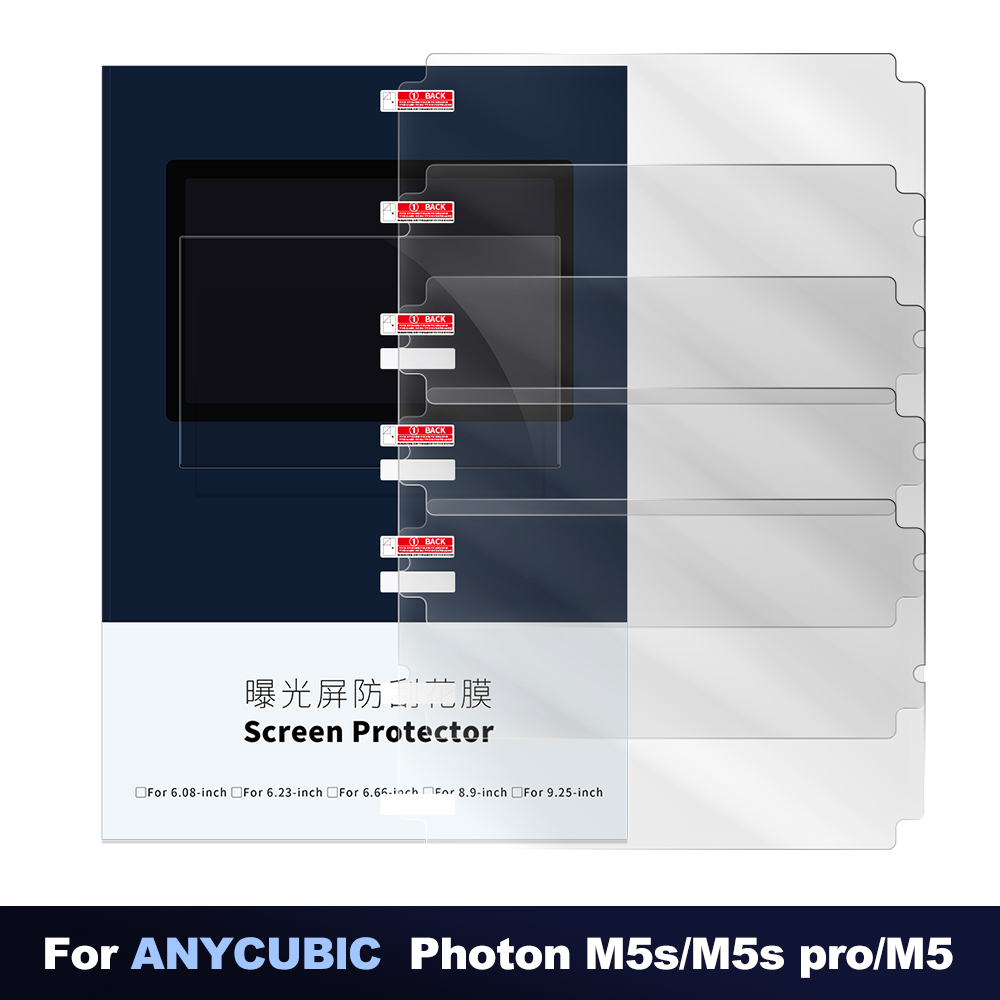 3D Printing Pdf - 5 個のスクリーンプロテクター、3D プリンタースクリーンプロテクターフィルム Anycubic Photon M5s