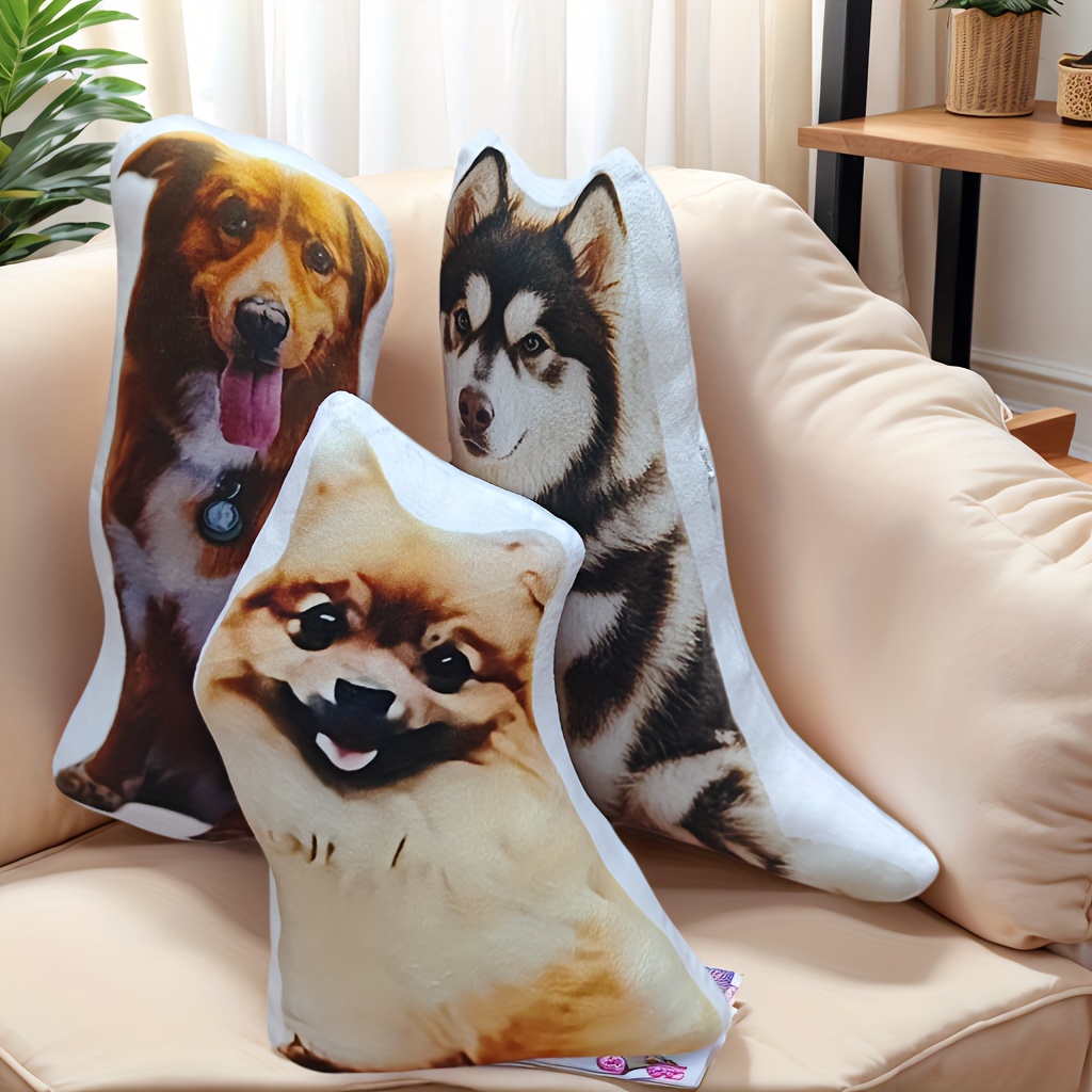 3D Printing Foto - あなたの写真をベースにしたカスタムメイドのペット枕、3Dプリント。愛犬/愛猫の亡くなったペットのための誕生日プレゼント、販売中。