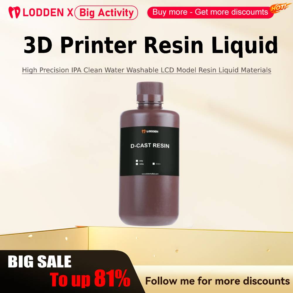 3D Printing Pdf - Lodden 3D プリンタ樹脂液体 385/405nm 高精度 IPA