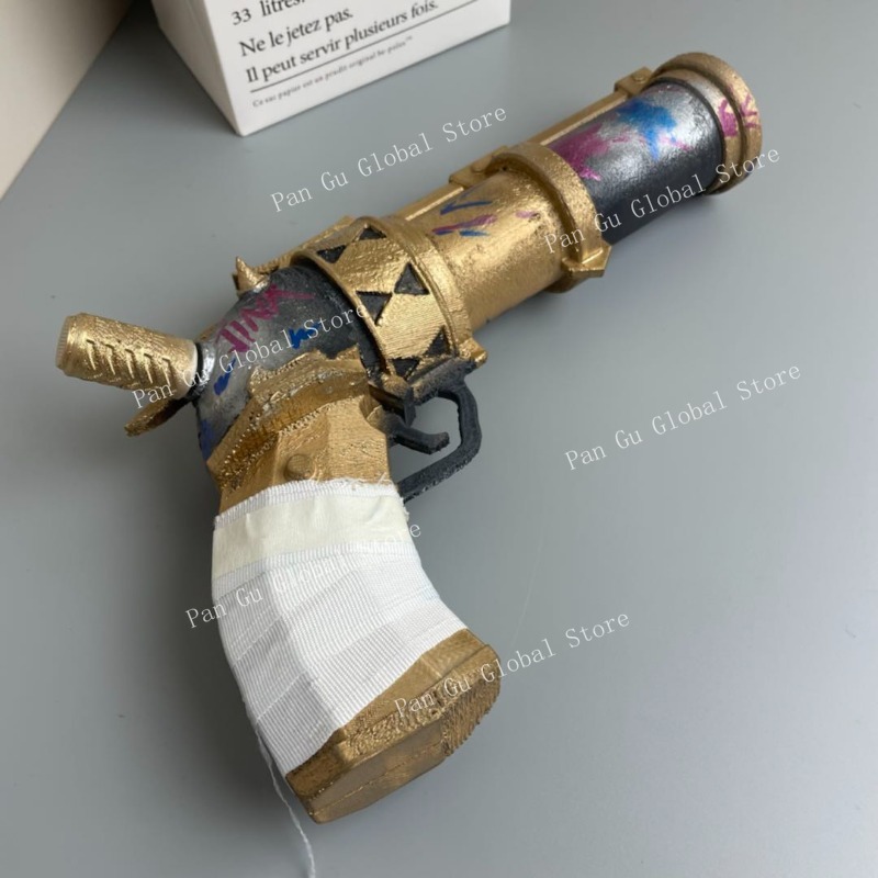 3D Printing Use - 28 センチメートル/11.02 インチジンクスピストルカスタマイズされた 3D プリントコスプレ刀モデル小道具ゲーム周辺機器おもちゃの銃工芸品ギフトグッズディスプレイ