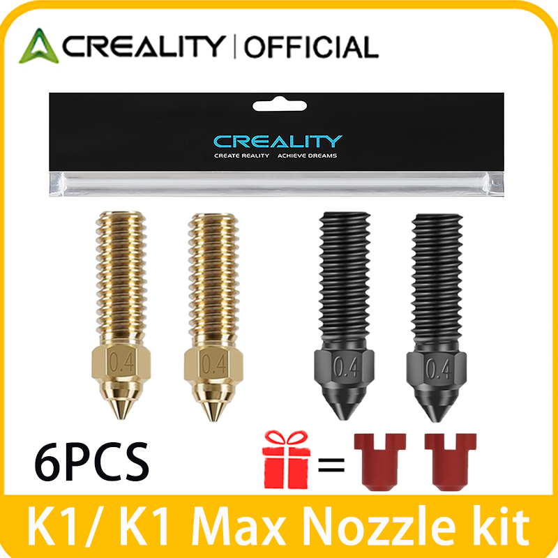 3D Printer Nozzle Brass - Creality 公式 K1/K1 Max ノズルキット 真鍮/硬化鋼