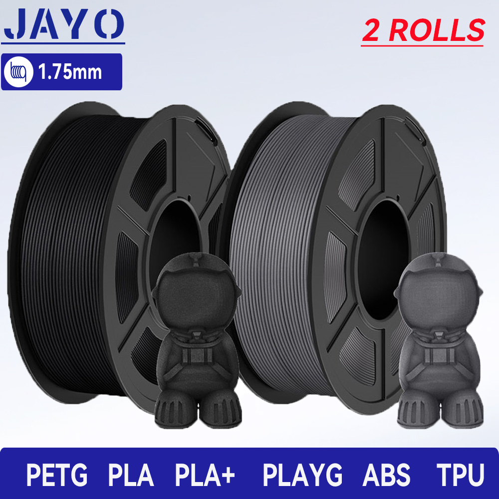 Tpu Flexible Filament - Jayo-3Dプリンター用のフィラメント,pura/petg/plaメタ/シルク/ asb/tpu,1.75mm,2ロール,重量1.1/0.65kg