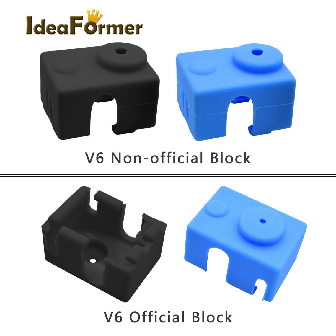 3D Printing Website - 5 個 V6 シリコンソックス 3D プリンターパーツサポート