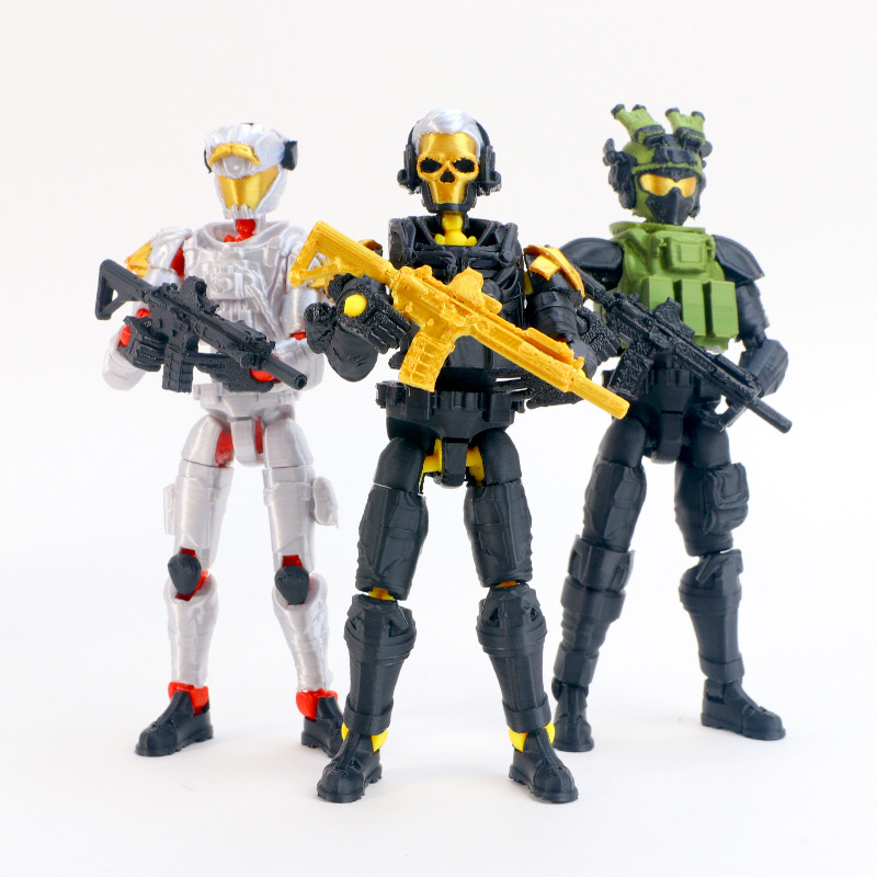 3D Printing Action Figure - 2026年最新デルタアクションウェイチョン3Dプリントキーホルダー抽象フィギュアペンダント面白いゲーム周辺機器バックパック飾りファン向け