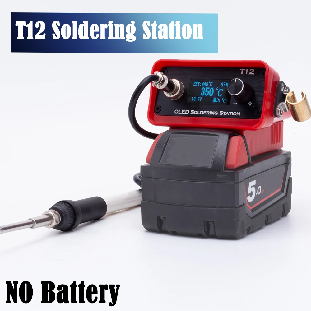 Milwaukee Drill M12 Fuel - OLED T12 コードレスはんだごてステーション電気はんだミルウォーキー 18V リチウム電池溶接ごて DIY