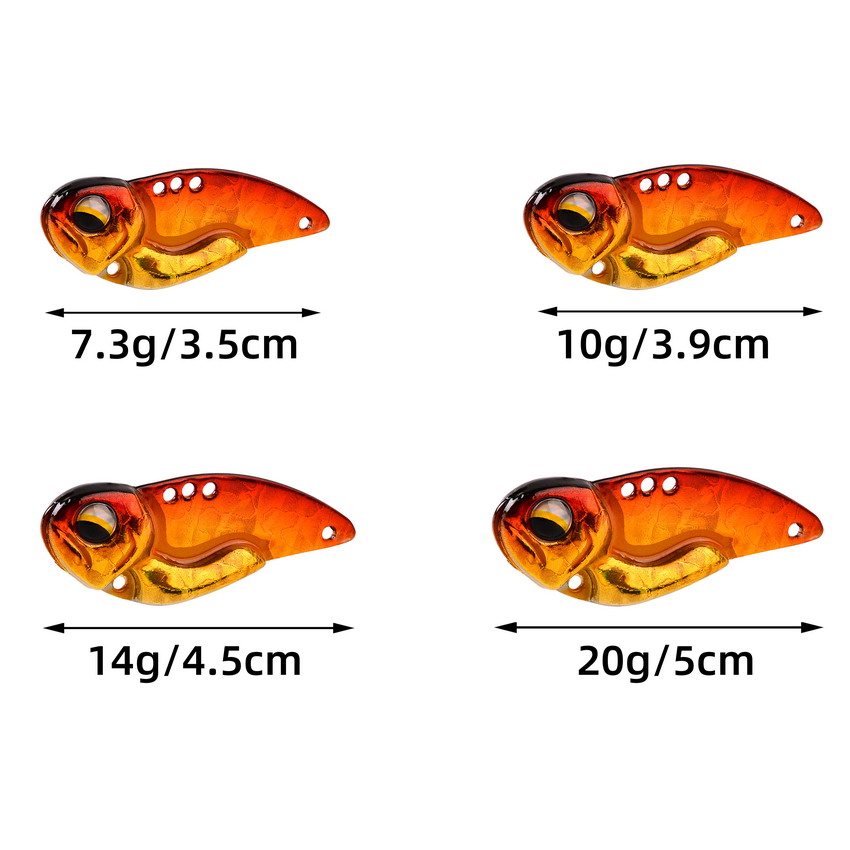 6個入り メタルVIBフィッシングルアー 7.3g 10g  - 3D Printing Lure のレビューと価格