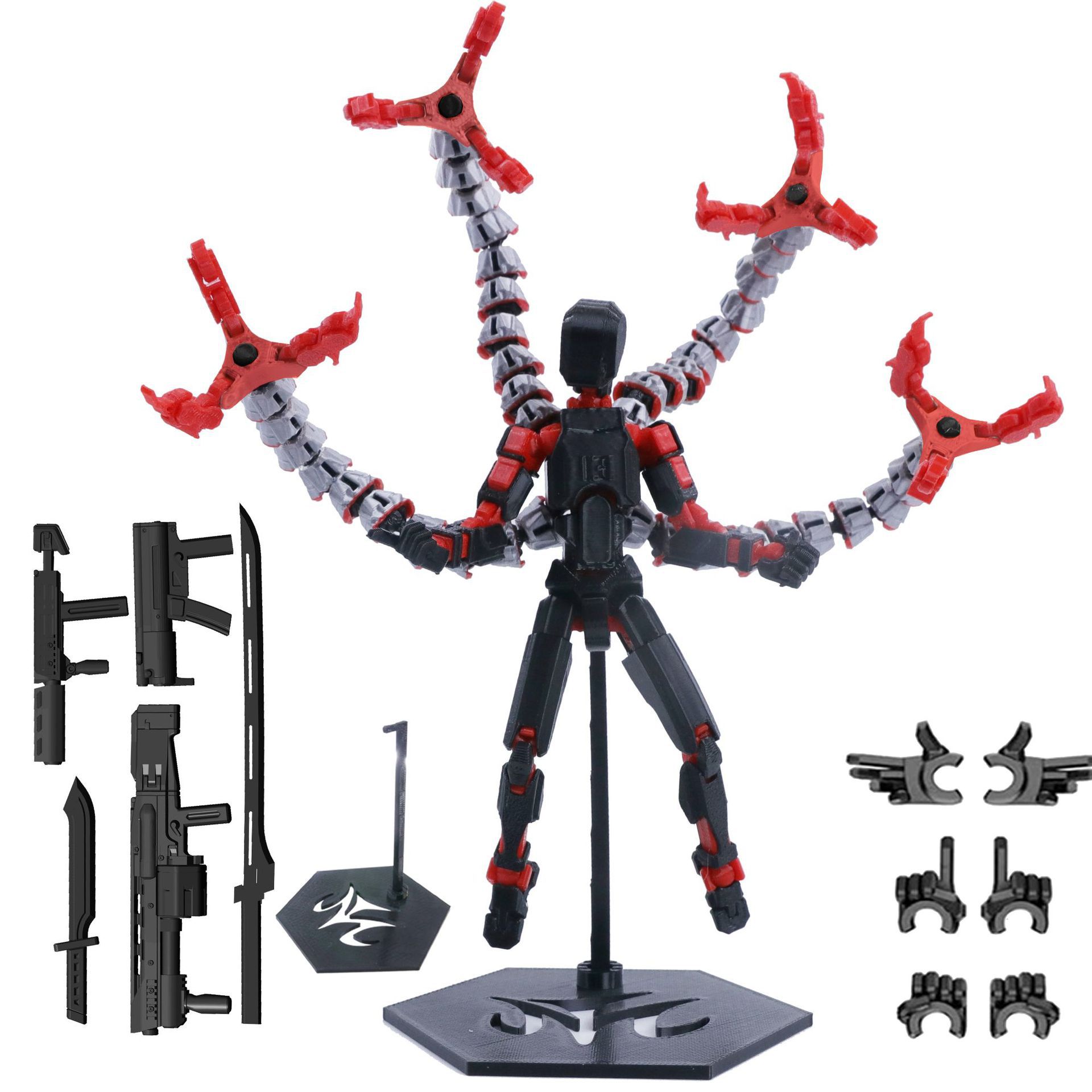 3D プリントロボットモデルおもちゃ可動関節関節式ダミー置物 - 3D Printing Action Figure のレビューと価格