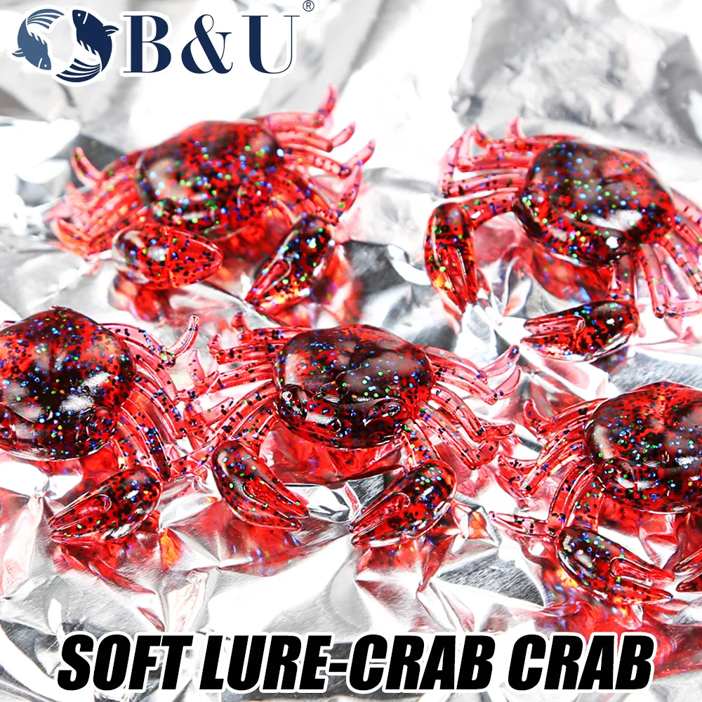 B&U 12 個カニルアー 3D シミュレーションカニ餌人工 - 3D Printing Lure のレビューと価格