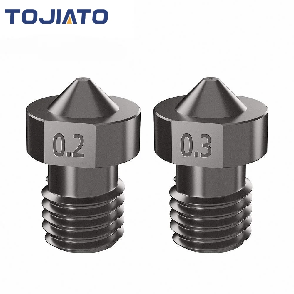 2 個 E3D V6 硬化鋼ノズル 0.2/0.4/0.6/ - 3D Printer Nozzle Brass のレビューと価格