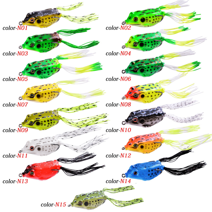 1 個 5 グラム 8 グラム 15 グラムカエルルアーソフ - 3D Printing Lure のレビューと価格