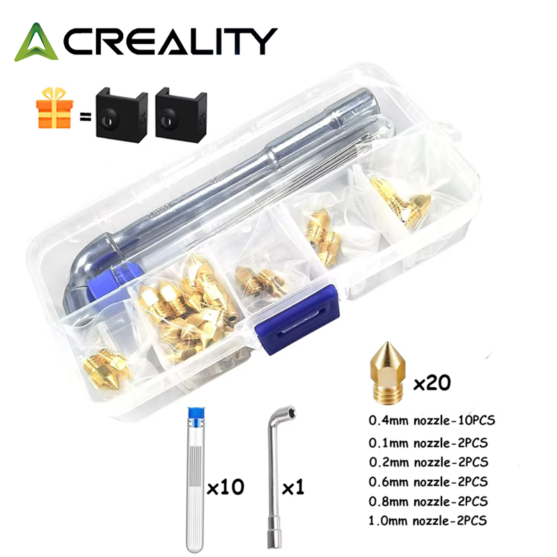 CREALITY 20 個 MK8 真鍮ノズル 0.2/0. - 3D Printer Nozzle Brass のレビューと価格