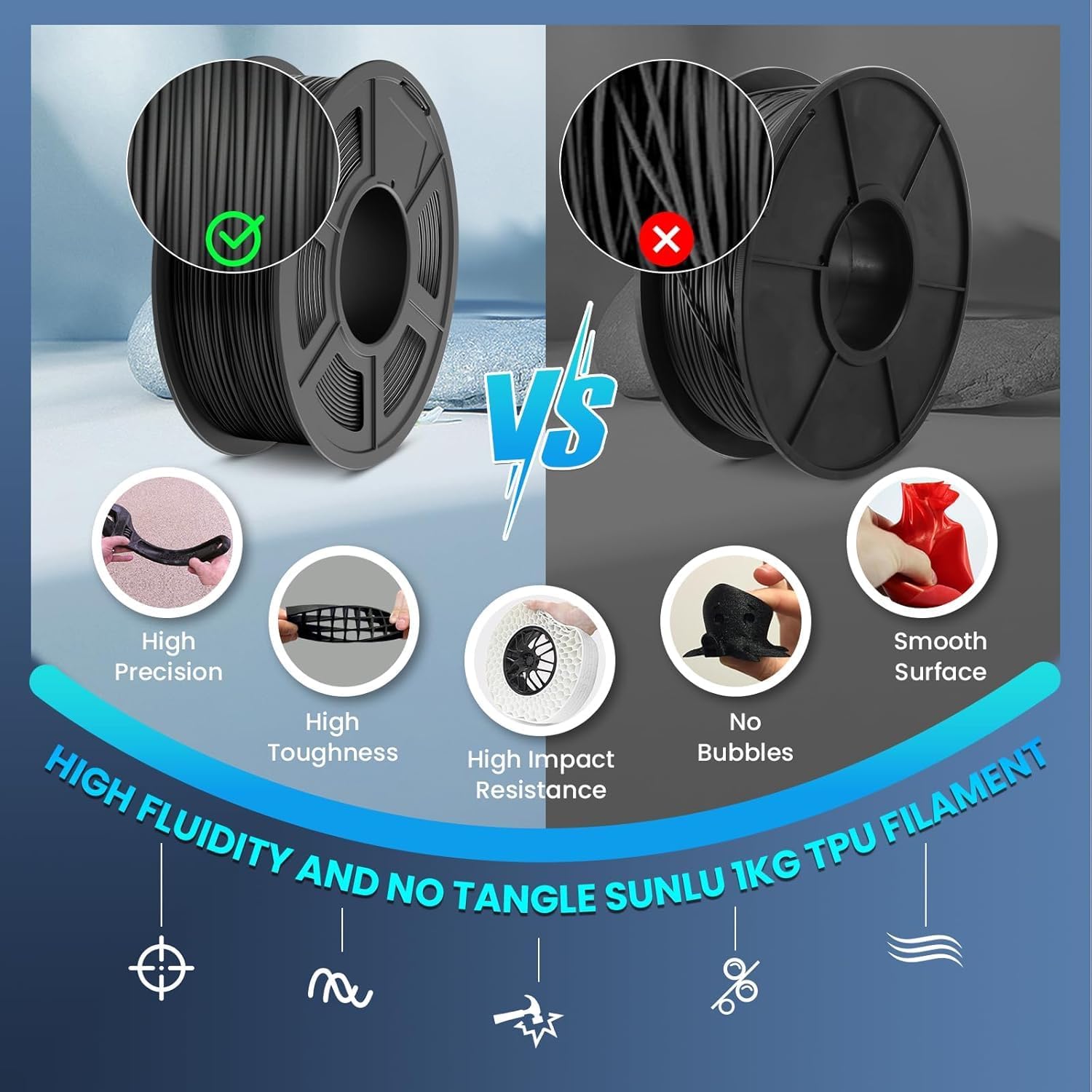 95A TPUフレキシブルフィラメント、ソフト3Dプリンター - Tpu Flexible Filament のレビューと価格