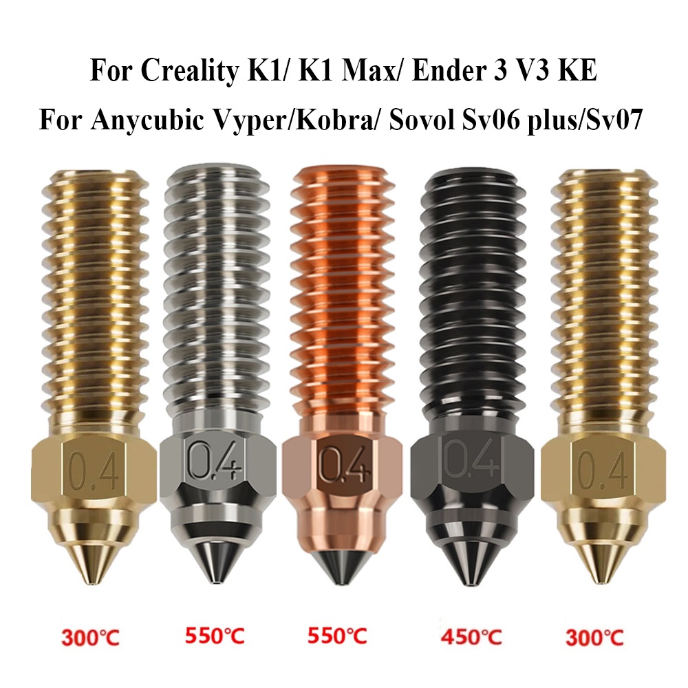 ノズル Creality K1 K1 最大エンダー 3 V3 - 3D Printer Nozzle Brass のレビューと価格