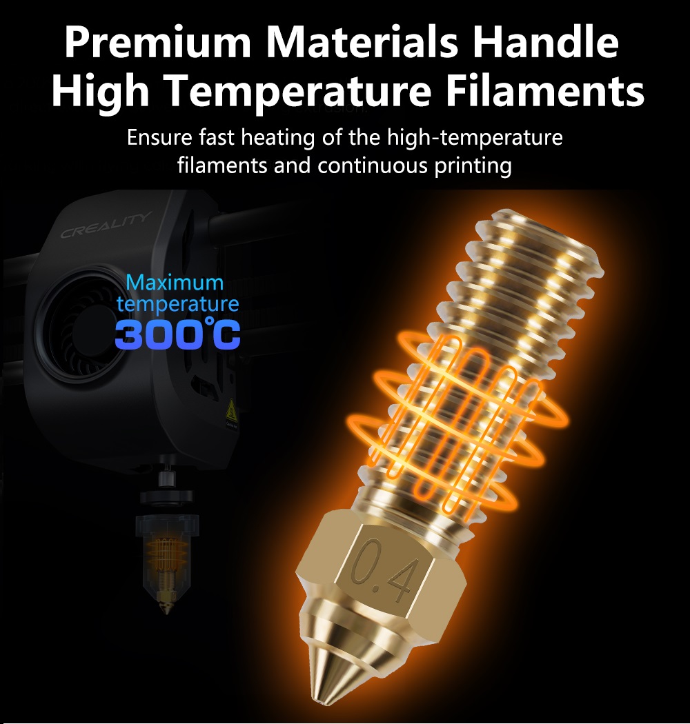 ノズル Creality K1 K1 最大エンダー 3 V3 - 3D Printer Nozzle Brass のレビューと価格