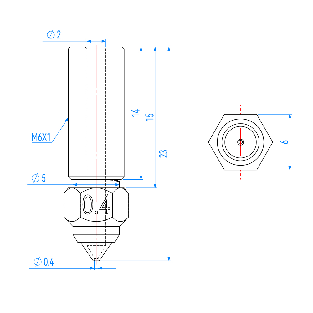 ノズル Creality K1 K1 最大エンダー 3 V3 - 3D Printer Nozzle Brass のレビューと価格