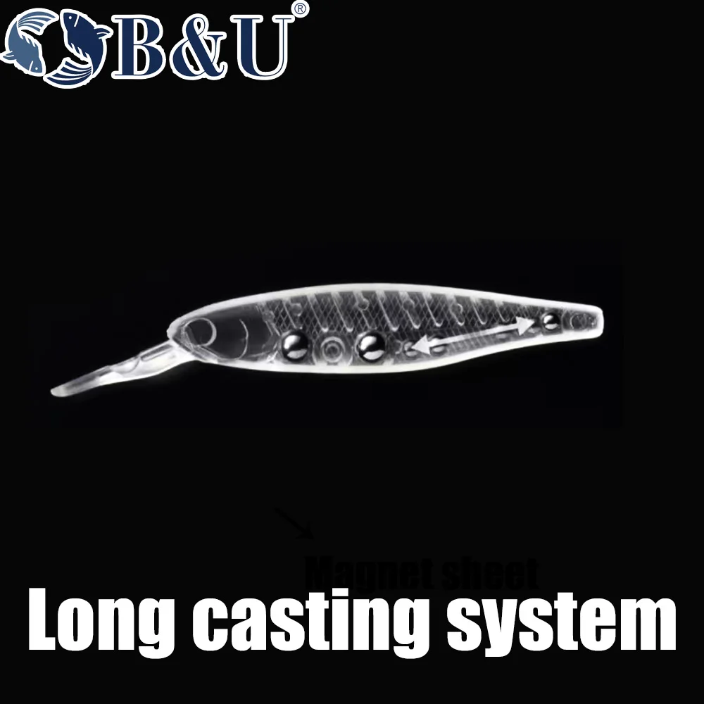 B & u-人工釣りルアー,3Dプリント,ミノー,ジャークベ - 3D Printing Lure のレビューと価格