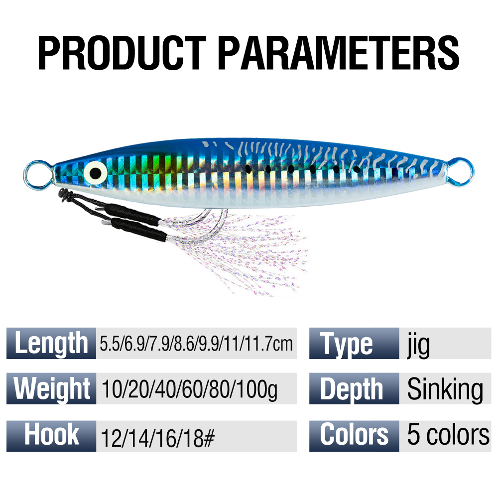 5 個発光釣り餌 10/20/30/40/60/80/100 - 3D Printing Lure のレビューと価格
