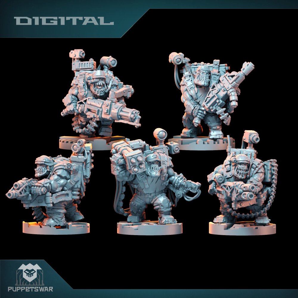 Orc Ultimate Badasses Squad、グリ - 3D Printing Action Figure のレビューと価格