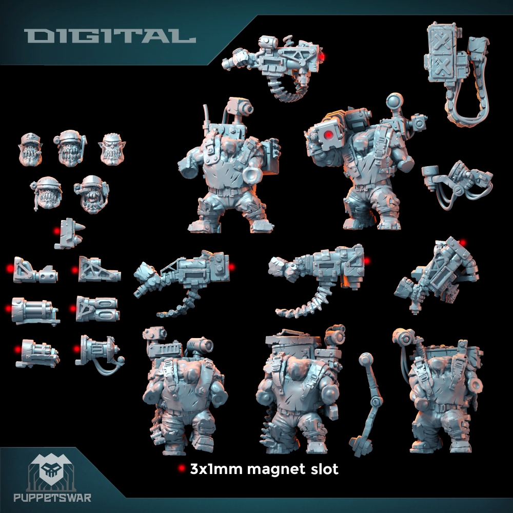 Orc Ultimate Badasses Squad、グリ - 3D Printing Action Figure のレビューと価格