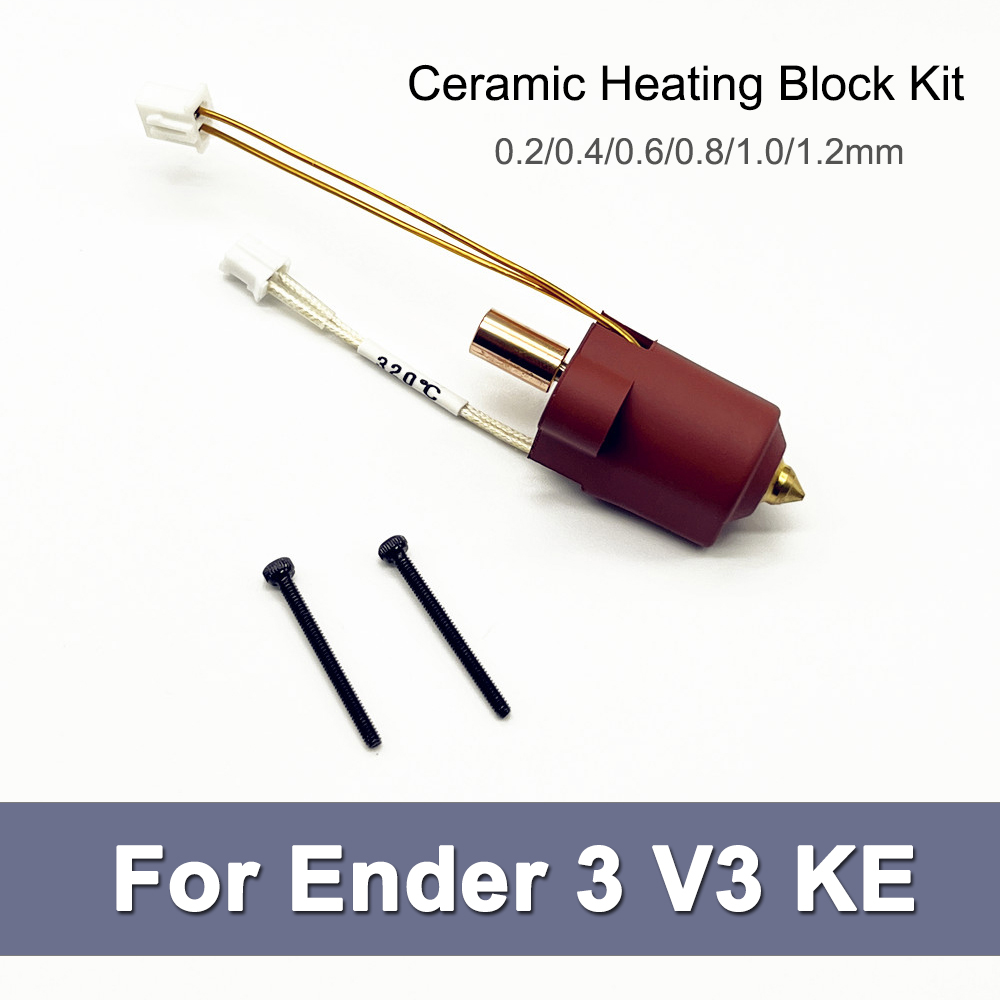 Ender 3 V3 KE用ホットエンド、セラミックヒートブ - 3D Printer Nozzle Brass のレビューと価格