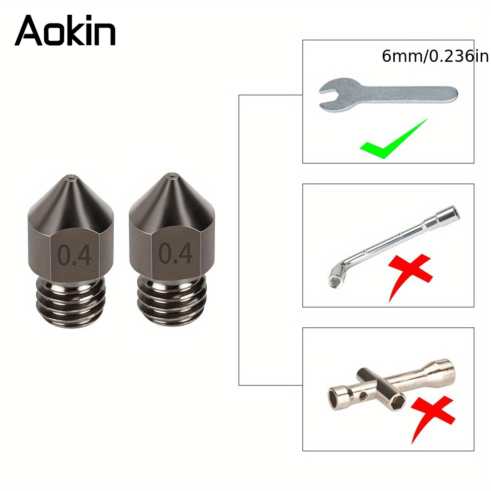 1/5/10 個 MK8 ノズルアップグレード硬化鋼 0.4 - 3D Printing Ender のレビューと価格
