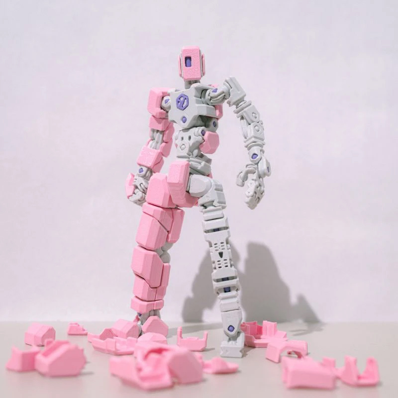 多関節可動ロボットオーナメント3Dプリントマネキン人形アクシ - 3D Printing Action Figure のレビューと価格