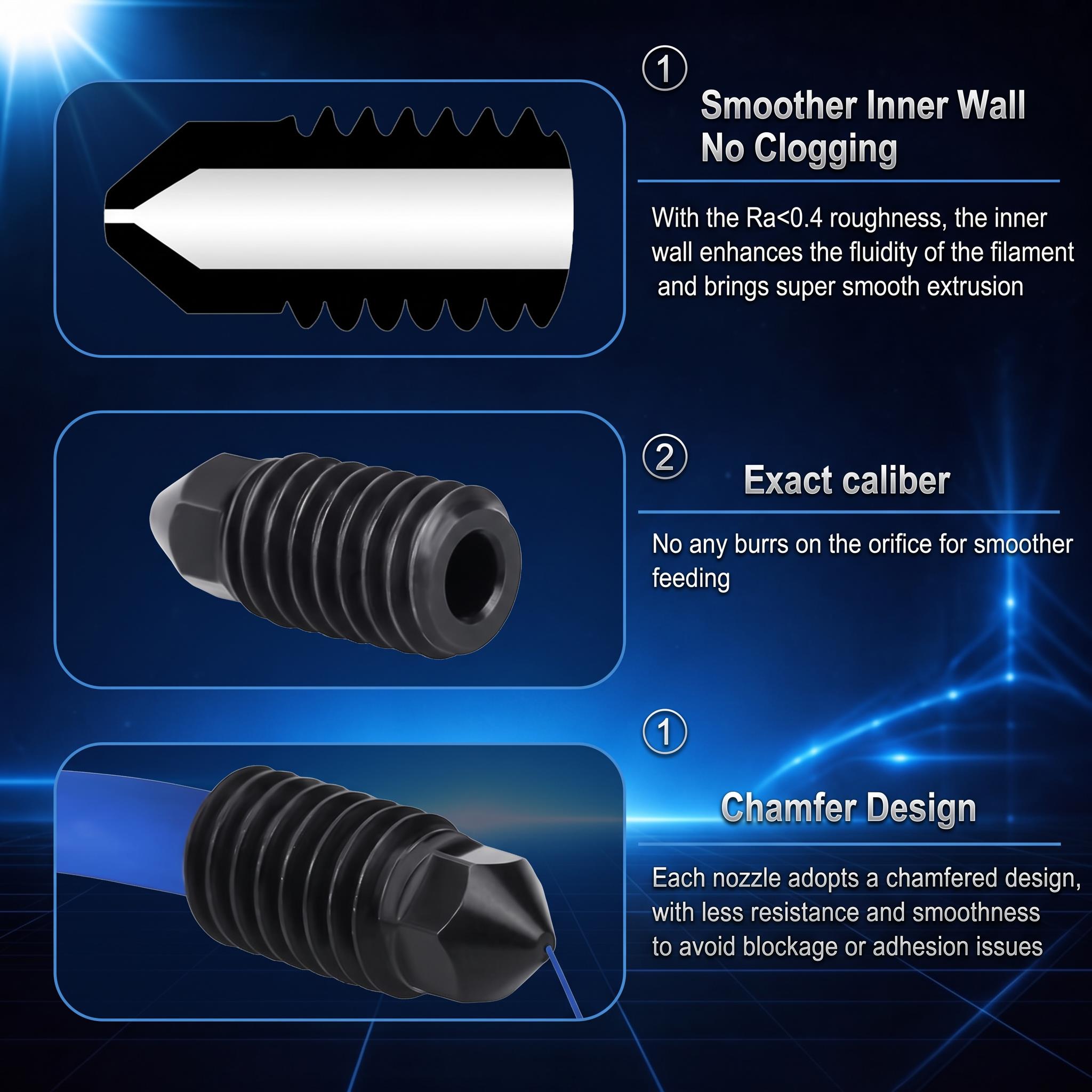 硬化真鍮鋼ノズル Bambu Lab X1 X1C P1P  - 3D Printer Nozzle Brass のレビューと価格