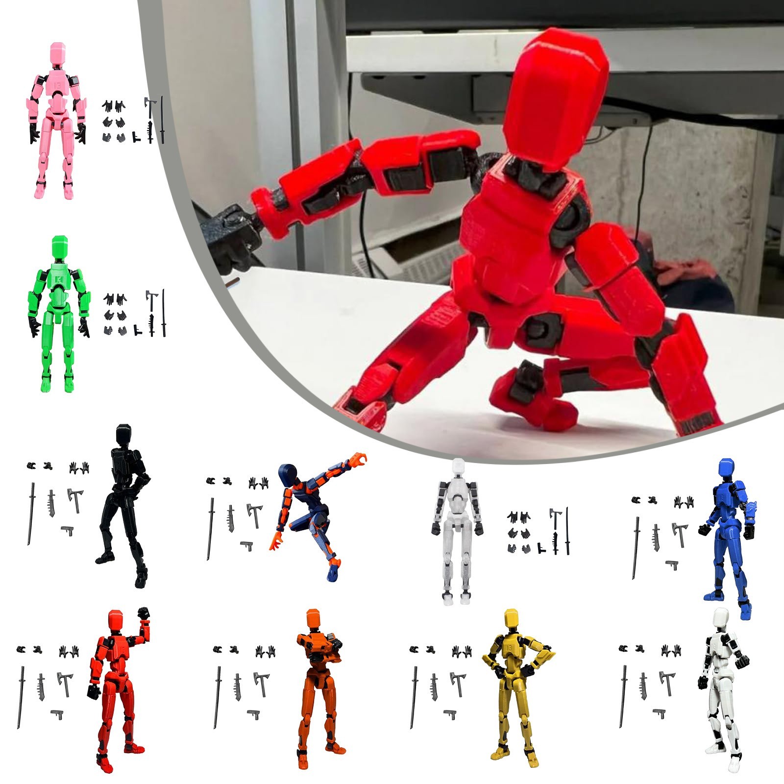 タイタン 13 翼フィギュアおもちゃラッキー T13 ジョイ - 3D Printing Action Figure のレビューと価格