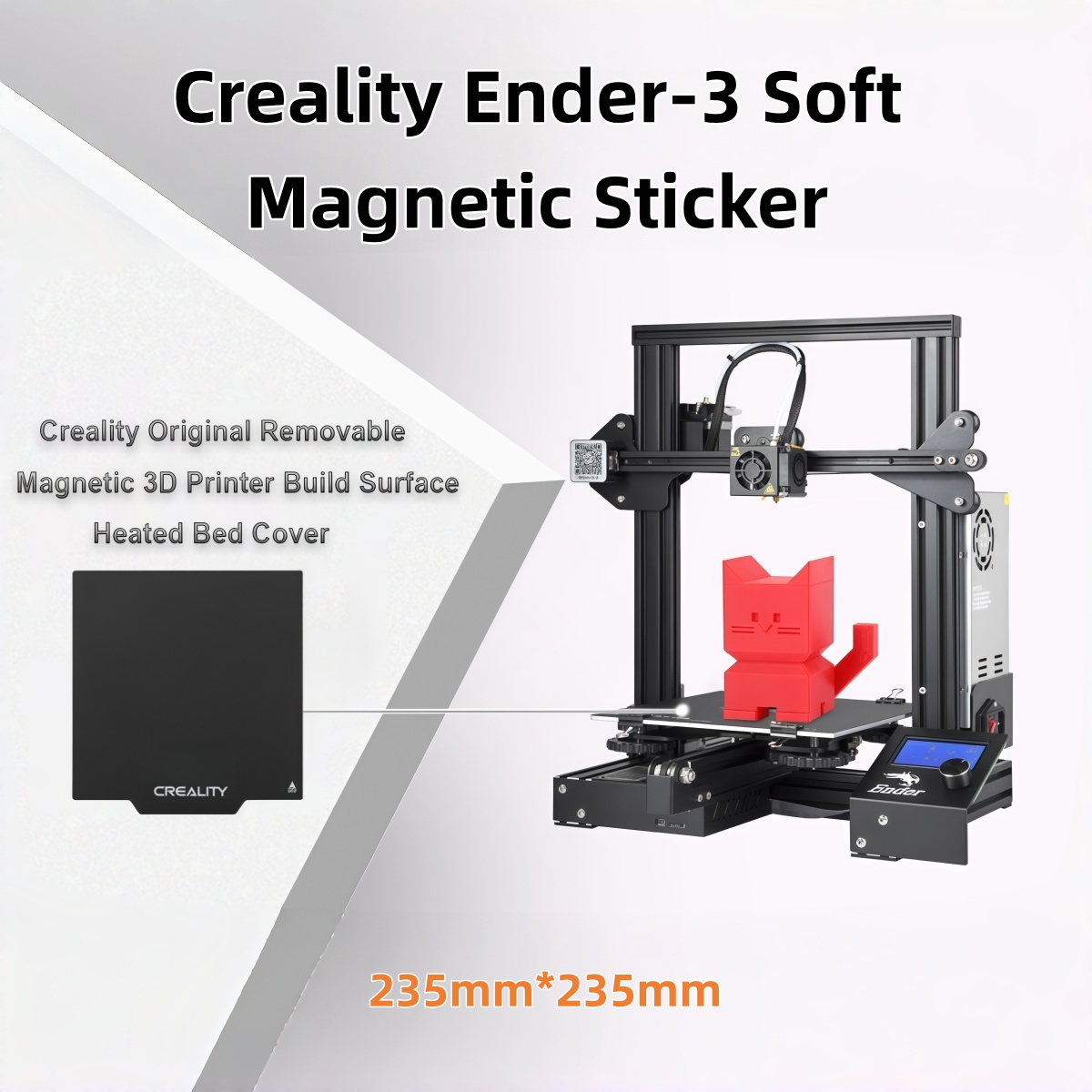 Creality Ender-3 ソフト磁気ステッカープレー - 3D Printing Ender のレビューと価格