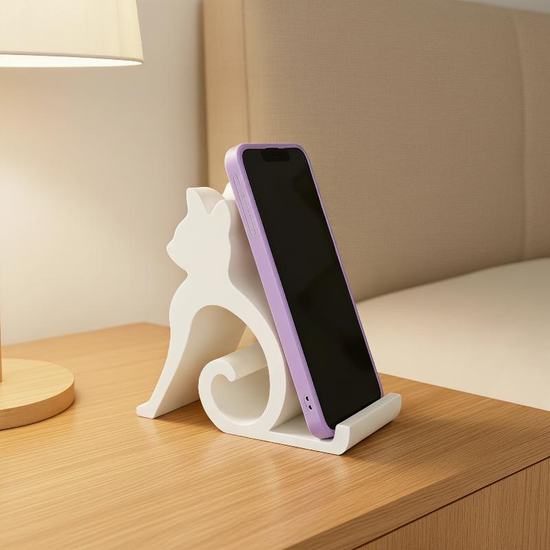 3Dプリントのかわいい子猫と犬のデザインのスマホスタンド、す - 3D Printing Use のレビューと価格