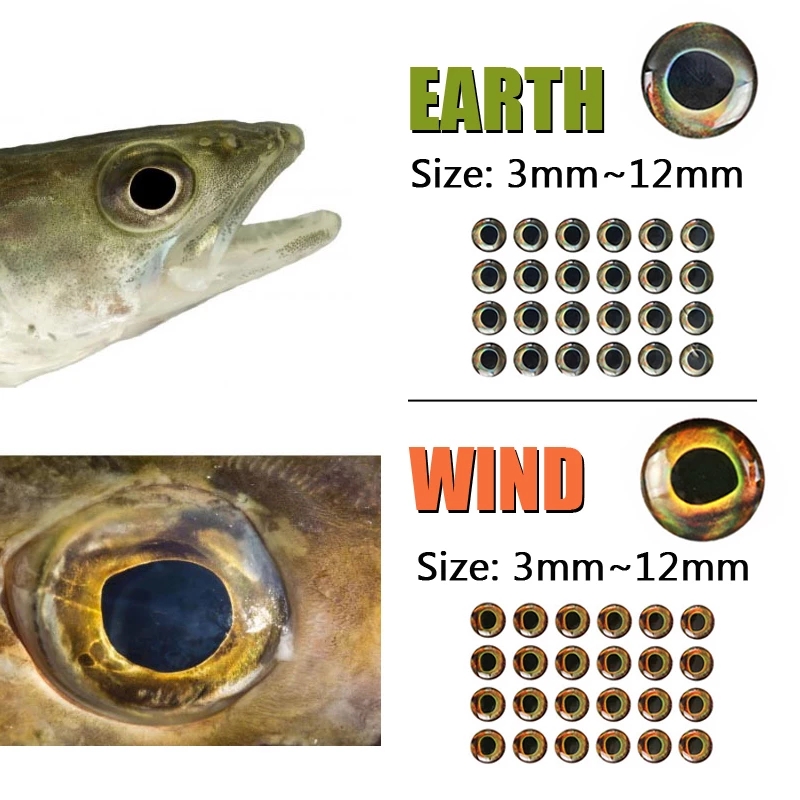Wifreo-魚の目400ピース/パック3d,フライタイイン - 3D Printing Lure のレビューと価格