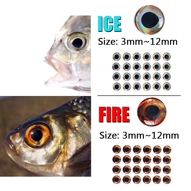 Wifreo-魚の目400ピース/パック3d,フライタイイン - 3D Printing Lure のレビューと価格