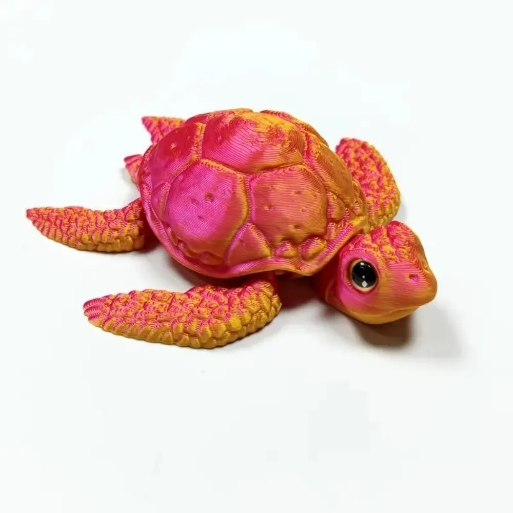 3D プリントされたカメの飾り PLA 素材カラフルでかわい - 3D Printing Action Figure のレビューと価格
