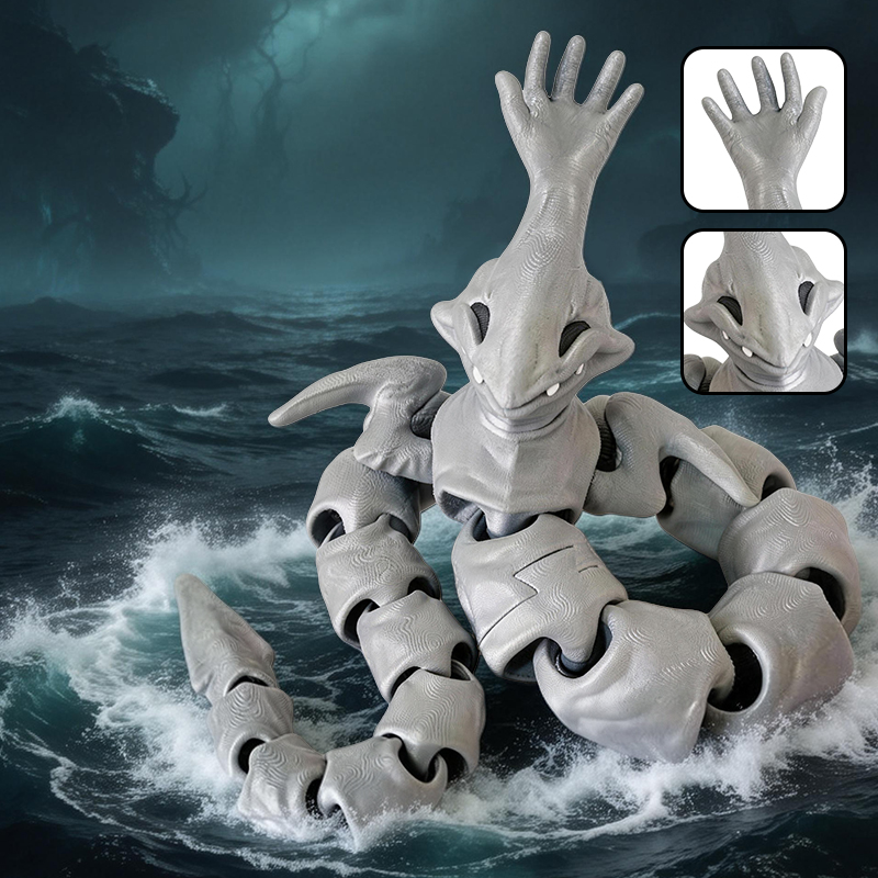 新しい3Dプリント製シーエーターブループグランマハアクション - 3D Printing Action Figure のレビューと価格