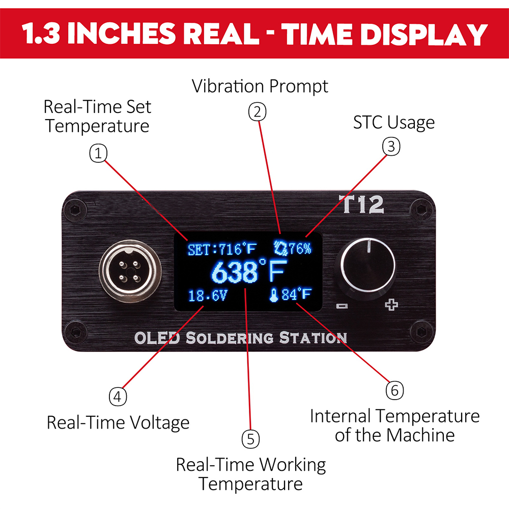 OLED T12 はんだごてステーション調整可能な溶接ステー - Milwaukee Drill M12 Fuel のレビューと価格